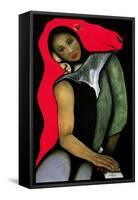 Man/Woman and a Red Horse, 1999-Stevie Taylor-Framed Stretched Canvas