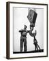 Man Working in Shipbuilding Industry-George Strock-Framed Photographic Print