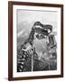 Man Working on Skeleton of a Tyrannosaurus at the American Museum of Natural History-Hansel Mieth-Framed Photographic Print