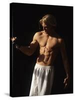 Man Working Out with Hand Wieghts, New York, New York, USA-Chris Trotman-Stretched Canvas