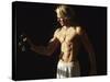 Man Working Out with Hand Wieghts, New York, New York, USA-Chris Trotman-Stretched Canvas