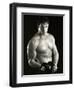 Man Working Out with Hand Wieghts, New York, New York, USA-Chris Trotman-Framed Photographic Print