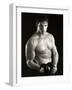 Man Working Out with Hand Wieghts, New York, New York, USA-Chris Trotman-Framed Photographic Print