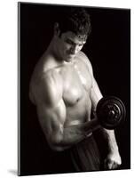 Man Working Out with Hand Wieghts, New York, New York, USA-Chris Trotman-Mounted Photographic Print