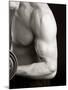 Man Working Out with Hand Wieghts, New York, New York, USA-Chris Trotman-Mounted Photographic Print