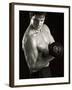 Man Working Out with Hand Wieghts, New York, New York, USA-Chris Trotman-Framed Photographic Print