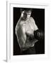 Man Working Out with Hand Wieghts, New York, New York, USA-Chris Trotman-Framed Photographic Print