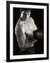 Man Working Out with Hand Wieghts, New York, New York, USA-Chris Trotman-Framed Photographic Print