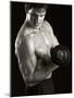Man Working Out with Hand Wieghts, New York, New York, USA-Chris Trotman-Mounted Photographic Print