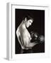 Man Working Out with Hand Wieghts, New York, New York, USA-Chris Trotman-Framed Photographic Print