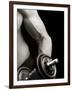 Man Working Out with Hand Wieghts, New York, New York, USA-Chris Trotman-Framed Photographic Print