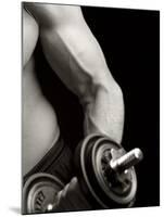 Man Working Out with Hand Wieghts, New York, New York, USA-Chris Trotman-Mounted Photographic Print