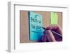 Man Writing A Motivational Message on A Board-Gajus-Framed Photographic Print