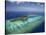 Mana Island and Coral Reef, Mamanuca Islands, Fiji-David Wall-Stretched Canvas