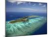 Mana Island and Coral Reef, Mamanuca Islands, Fiji-David Wall-Mounted Premium Photographic Print