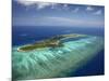 Mana Island and Coral Reef, Mamanuca Islands, Fiji-David Wall-Mounted Photographic Print