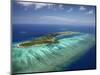 Mana Island and Coral Reef, Mamanuca Islands, Fiji-David Wall-Mounted Photographic Print