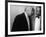 Manager Joe Glaser Conferring with Client, Musician Louis Armstrong, after a Concert-null-Framed Premium Photographic Print