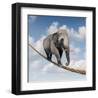 Managing Risk-digitalista-Framed Art Print