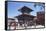 Manakamana Temple, Manakamana, Gorkha District, Gandaki, Nepal, Asia-Ian Trower-Framed Stretched Canvas