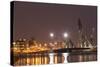 Manama at Night, Bahrain, Middle East-Angelo Cavalli-Stretched Canvas