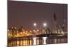 Manama at Night, Bahrain, Middle East-Angelo Cavalli-Mounted Photographic Print