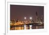 Manama at Night, Bahrain, Middle East-Angelo Cavalli-Framed Photographic Print