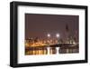 Manama at Night, Bahrain, Middle East-Angelo Cavalli-Framed Photographic Print