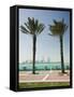 Manama Skyline from Muharraq, Manama, Bahrain-Walter Bibikow-Framed Stretched Canvas