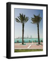 Manama Skyline from Muharraq, Manama, Bahrain-Walter Bibikow-Framed Photographic Print