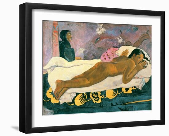 Manao Tupapau (The Spirit of the Dead Watches), 1892-Paul Gauguin-Framed Giclee Print