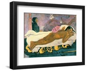 Manao Tupapau (The Spirit of the Dead Watches), 1892-Paul Gauguin-Framed Premium Giclee Print