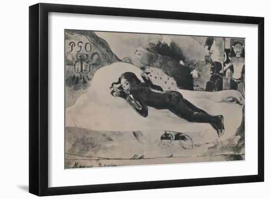 'Manao Tupapau (The Spirit of the Dead Watches)', c.1892, (1946)-Paul Gauguin-Framed Giclee Print