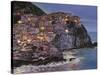 Manarola at Dusk-Guido Borelli-Stretched Canvas