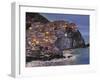 Manarola at Dusk-Guido Borelli-Framed Giclee Print