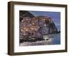 Manarola at Dusk-Guido Borelli-Framed Giclee Print