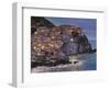 Manarola at Dusk-Guido Borelli-Framed Giclee Print