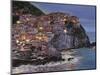 Manarola at Dusk-Guido Borelli-Mounted Giclee Print