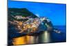 Manarola, Cinque Terre at Twilight-Fadi Al-Barghouthy-Mounted Photographic Print