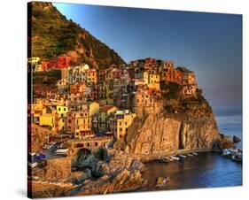 Manarola Cinque Terre-Richard Desmarais-Stretched Canvas