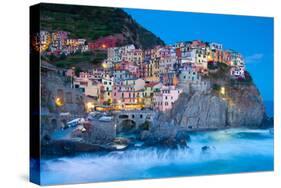 Manarola Fisherman Village in Cinque Terre, Italy-kasto-Stretched Canvas