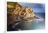 Manarola in After Storm Light, Cinque Terre, Italy-George Oze-Framed Photographic Print