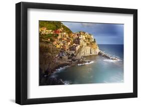 Manarola in After Storm Light, Cinque Terre, Italy-George Oze-Framed Photographic Print