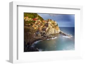 Manarola in After Storm Light, Cinque Terre, Italy-George Oze-Framed Photographic Print