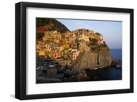 Manarola, municipality of Riomaggiore, Italian Riviera, Cinque Terre, Liguria, Italy-null-Framed Art Print