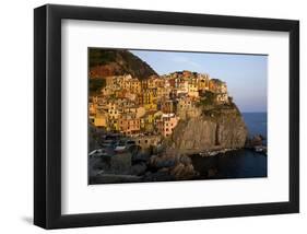 Manarola, municipality of Riomaggiore, Italian Riviera, Cinque Terre, Liguria, Italy-null-Framed Art Print