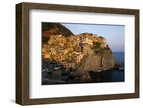 Manarola, municipality of Riomaggiore, Italian Riviera, Cinque Terre, Liguria, Italy-null-Framed Art Print