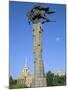 Manas Statue, Science College, Bishkek, Kyrgyzstan, Central Asia-Upperhall-Mounted Photographic Print