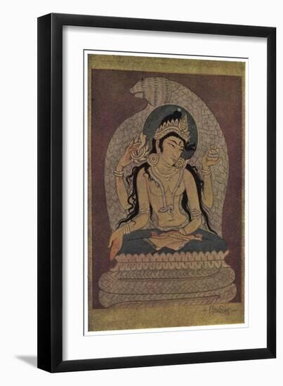 Manasa Devi, The Goddess of Snakes-Khitindra Nath Mazumdar-Framed Art Print