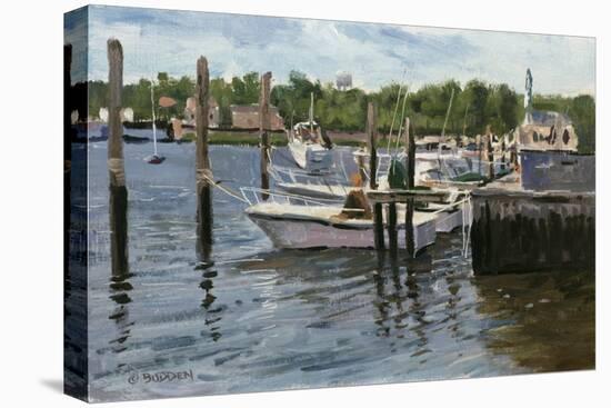 Manasquan Boats-Michael Budden-Stretched Canvas